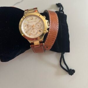 Michael Kors WRAP AROUND leather watch